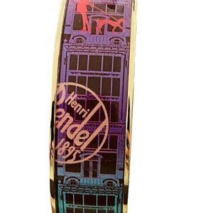 Henri Bendel 1895 Rare Colorful Enamel Bangle Shop Girls Bracelet HTF Unique S23